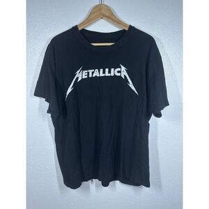 Metallica Shirt Mens Extra Large Black Band Rock Tee Graphic Heavy Metal Concert